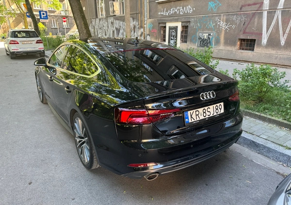 Audi A5 cena 160000 przebieg: 76450, rok produkcji 2019 z Kraków małe 121